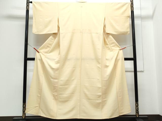 平和屋着物▽色無地　単衣　蜂蜜色　洗える着物　CABG2574th