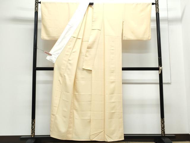 平和屋着物▽色無地　単衣　蜂蜜色　洗える着物　CABG2574th