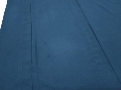 平和屋着物▽色無地　単衣　濃藍色　洗える着物　CABG2581th