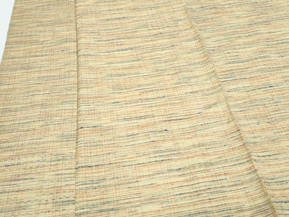 平和屋着物▽上質な紬　単衣　霞文　正絹　逸品　CABG2593th
