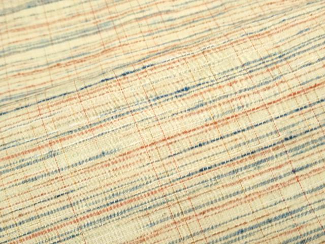 平和屋着物▽上質な紬　単衣　霞文　正絹　逸品　CABG2593th