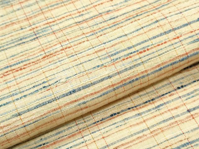 平和屋着物▽上質な紬　単衣　霞文　正絹　逸品　CABG2593th