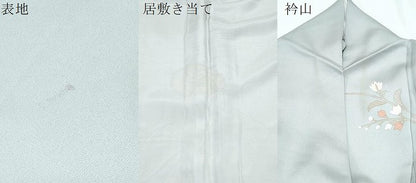 平和屋着物▽訪問着　単衣　亀甲更紗花文　暈し染め　金彩　正絹　逸品　CABG2596th