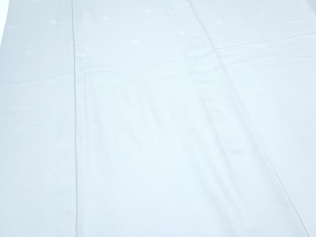 平和屋着物▽色無地　単衣　草花地紋　白練色　洗える着物　CABG2610th