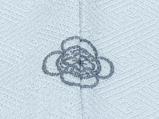 平和屋着物▽色無地　単衣　草花地紋　白練色　洗える着物　CABG2610th