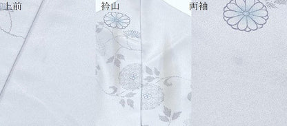 平和屋着物▽小紋　単衣　花唐草文　洗える着物　CABG2611th