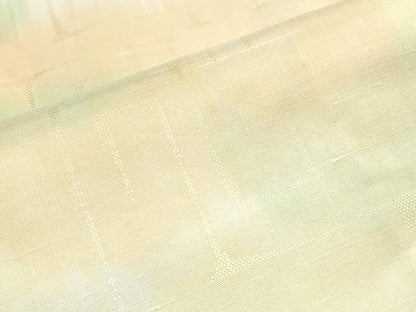 平和屋着物▽上質な紬　単衣　霞文　暈し染め　正絹　逸品　CABG2612th