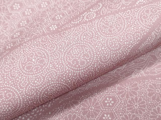 平和屋着物▽江戸小紋　単衣　吉祥舞花文　正絹　逸品　CABG2616th