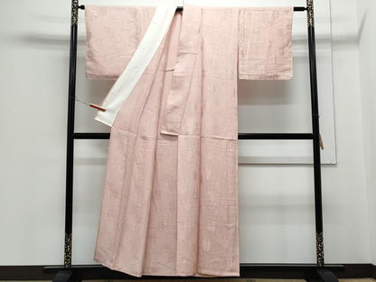 平和屋着物▽上質な小紋　単衣　陶器地紋　暈し染め　正絹　逸品　CABG2618th