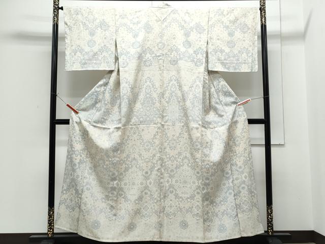 平和屋着物▽訪問着　単衣　吉祥花文　正絹　逸品　CABG2620th