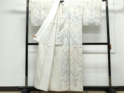 平和屋着物▽訪問着　単衣　吉祥花文　正絹　逸品　CABG2620th