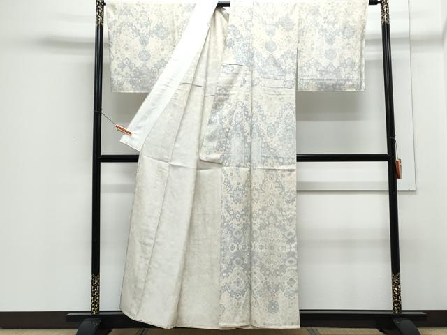 平和屋着物▽訪問着　単衣　吉祥花文　正絹　逸品　CABG2620th