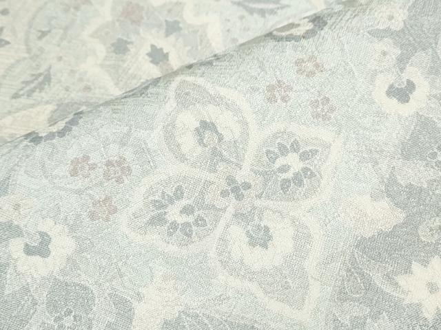 平和屋着物▽訪問着　単衣　吉祥花文　正絹　逸品　CABG2620th