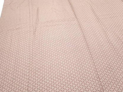 平和屋着物▽上質な小紋　単衣　七宝花文　正絹　逸品　CABG2625th