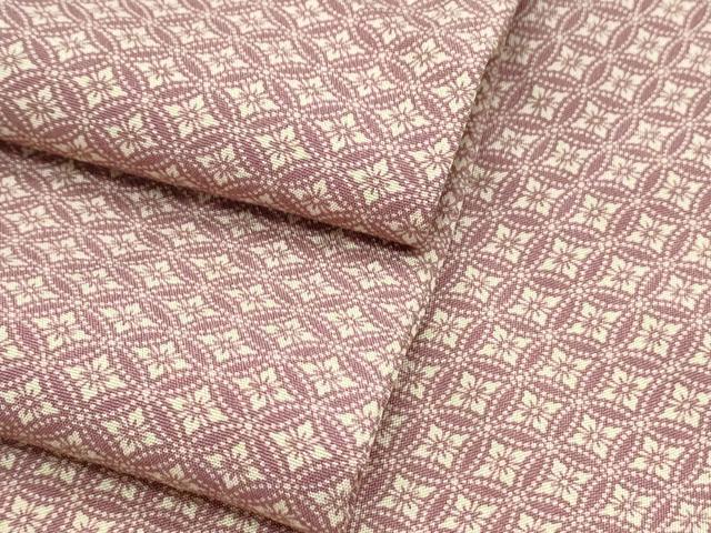 平和屋着物▽上質な小紋　単衣　七宝花文　正絹　逸品　CABG2625th