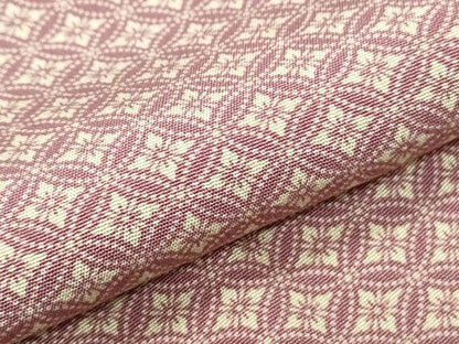 平和屋着物▽上質な小紋　単衣　七宝花文　正絹　逸品　CABG2625th