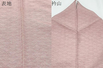 平和屋着物▽江戸小紋　単衣　鮫小紋柄　正絹　逸品　CABG2635th