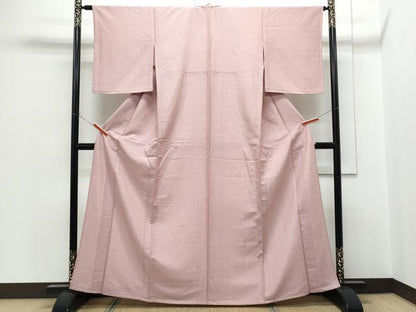 平和屋着物▽江戸小紋　単衣　鮫小紋柄　正絹　逸品　CABG2635th
