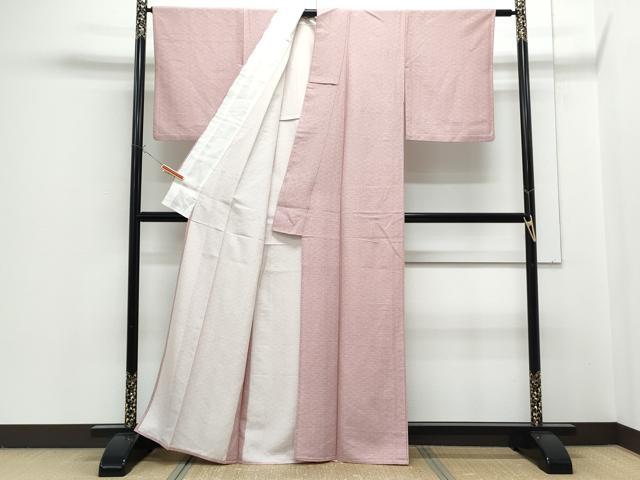 平和屋着物▽江戸小紋　単衣　鮫小紋柄　正絹　逸品　CABG2635th