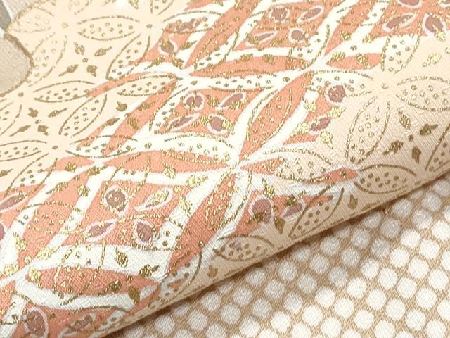 平和屋着物▽訪問着　単衣　作家物　駒刺繍　雪輪花文　暈し染め　金彩　正絹　逸品　CABG2640th