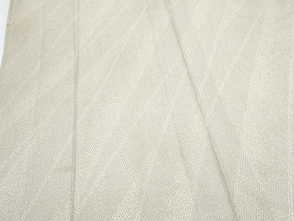 平和屋着物▽本塩沢　単衣　110亀甲　斜線文　正絹　逸品　CABG2645th
