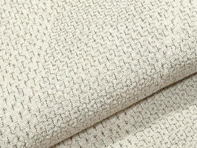 平和屋着物▽本塩沢　単衣　110亀甲　斜線文　正絹　逸品　CABG2645th