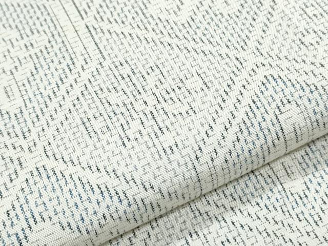 平和屋着物▽上質な紬　単衣　吉祥花文　正絹　逸品　CABG2647th