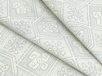 平和屋着物▽上質な紬　単衣　吉祥花文　正絹　逸品　CABG2647th