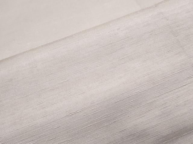 平和屋着物▽上質な紬　色無地　単衣　霞色　正絹　逸品　CABG2648th