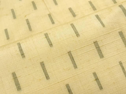 平和屋着物▽上質な紬　単衣　吉祥文　正絹　逸品　CABG2649th