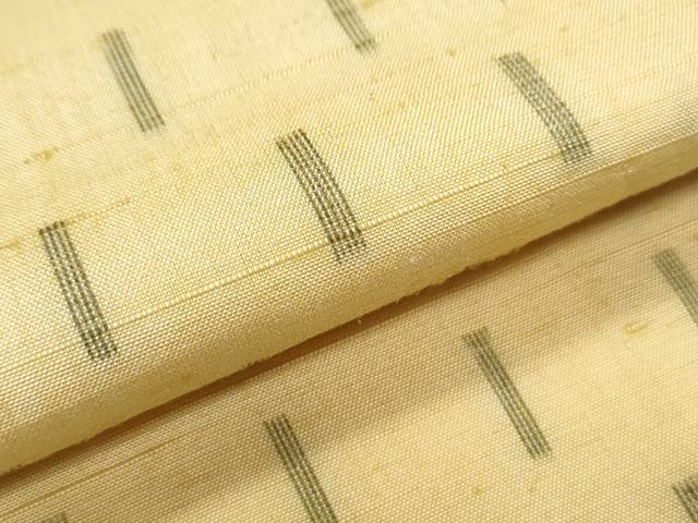 平和屋着物▽上質な紬　単衣　吉祥文　正絹　逸品　CABG2649th