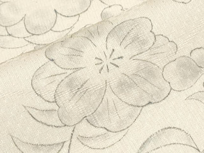 平和屋着物▽訪問着　単衣　作家物　紬地　手描き　辻が花　正絹　逸品　CABG2657th