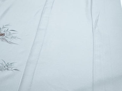 平和屋着物▽訪問着　単衣　手描き　カニ　正絹　逸品　CABG2658th
