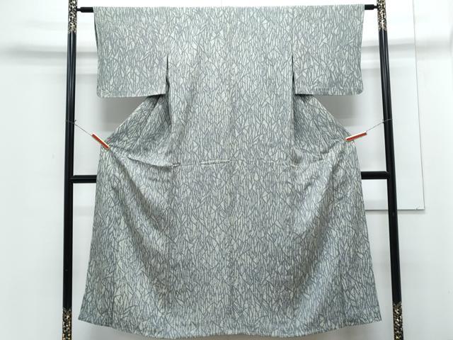 平和屋着物▽上質な小紋　単衣　吉祥文　正絹　逸品　CABG2663th