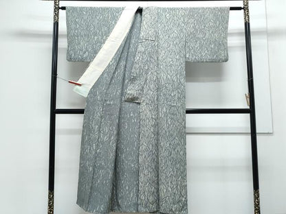 平和屋着物▽上質な小紋　単衣　吉祥文　正絹　逸品　CABG2663th