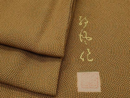 平和屋着物▽江戸小紋　単衣　作家物　鮫小紋柄　正絹　逸品　CABG2671th