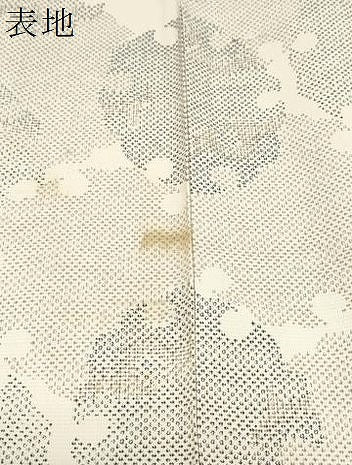 平和屋着物▽上質な紬　単衣　雪輪文　正絹　逸品　CABG2674th