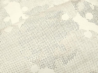 平和屋着物▽上質な紬　単衣　雪輪文　正絹　逸品　CABG2674th