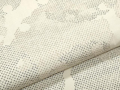 平和屋着物▽上質な紬　単衣　雪輪文　正絹　逸品　CABG2674th