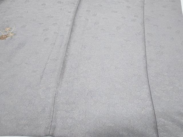 平和屋着物▽色留訪問着　単衣　総刺繍　短冊花文　正絹　逸品　CABG2676th