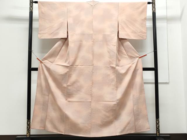 平和屋着物▽上質な小紋　単衣　霞文　暈し染め　正絹　逸品　CABG2680th