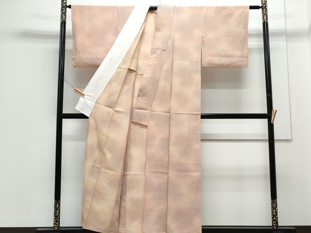 平和屋着物▽上質な小紋　単衣　霞文　暈し染め　正絹　逸品　CABG2680th