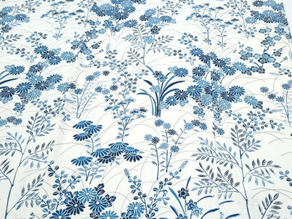 平和屋着物▽訪問着　単衣　草花文　正絹　逸品　CABG2682th