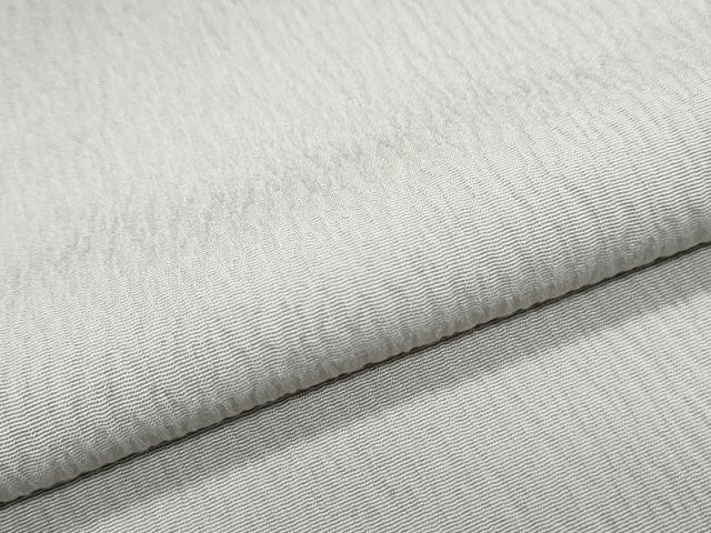 平和屋着物▽上質な色無地　単衣　絹鼠色　正絹　逸品　CABG2687th