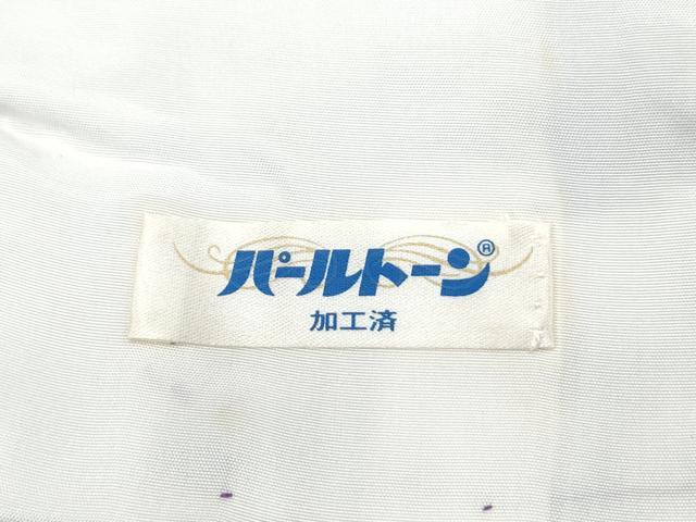 平和屋着物▽上質な色無地　単衣　江戸紫色　正絹　逸品　CABG2690th