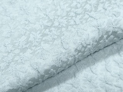 平和屋着物▽上質な色無地　単衣　花尽し　秘色色　正絹　逸品　CABG2692th