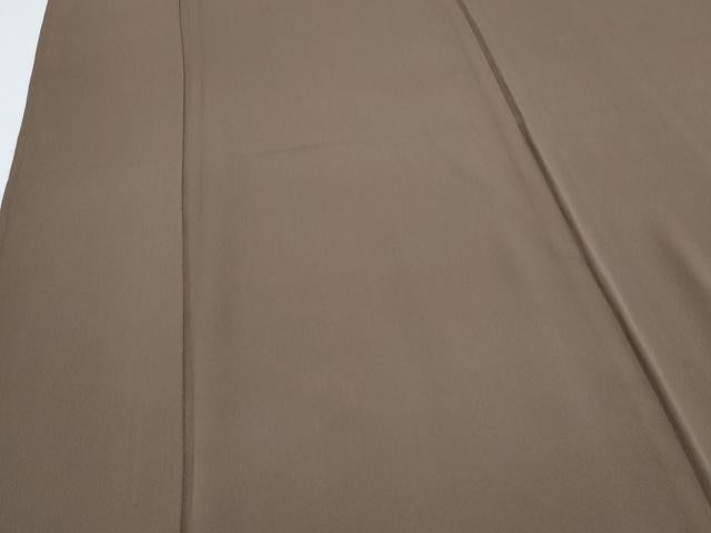 平和屋着物▽上質な色無地　単衣　憲法茶色　正絹　逸品　CABG2693th