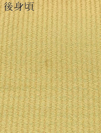 平和屋着物▽上質な色無地　単衣　芥子色　正絹　逸品　CABG2695th