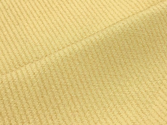 平和屋着物▽上質な色無地　単衣　芥子色　正絹　逸品　CABG2695th
