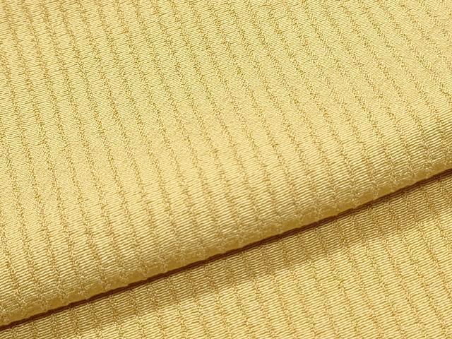 平和屋着物▽上質な色無地　単衣　芥子色　正絹　逸品　CABG2695th